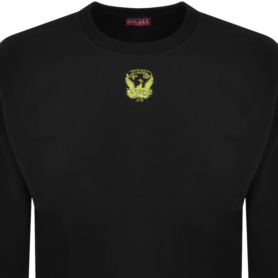 Diesel S Ginn T1 Logo Sweatshirt Black | Mainline Menswear x